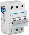 Produktbild: Hager Leitungsschutzschalter MBN316 3-polig | B-Charakteristik | 16A | 6kA | 3 TE | Hutschiene | 400V AC | Weiß