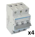 Produktbild: Hager LS-Schalter Leitungsschutzschalter 4er Pack MBN316 LS 16A B16 3 polig Neu