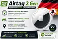 Produktbild: Apple AirTag 2 Gen 2026 🔇 ohne Lautsprecher🔇 Anti-Diebstahl | lautlos | ✅MwSt.