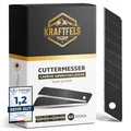 Produktbild: 60x Profi Cuttermesser Klingen 18mm - Ersatzklingen Cuttermesser aus hochwert...