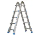 Produktbild: Teleskopleiter Stehleiter Mehrzweckleiter Alu Leiter Klappleiter 4 x 5