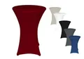 Produktbild: TexDeko® 2er-Set Stretch Stehtischhusse für Bistrotisch Ø 70-75 cm Bordeaux | Öko-Tex Siegel strapazierfähig verstärkte Fußtaschen bügelfrei waschbar