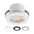 Produktbild: Braytron LED Minispot 3W Minileuchte Einbauspot Einbaustrahler inkl. 3 Blenden IP54 230V (warmweiß 3000k)