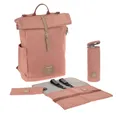 Produktbild: LÄSSIG Wickeltasche, Wickelunterlage, Kinderwagenbefestigung, Flaschenhalter nachhaltig produziert/GRE Rolltop Backpack, Braun (Cinnamon)