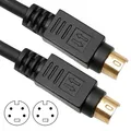 Produktbild: S-VHS SVHS S-VIDEO Kabel - 4 polig Hosiden Mini-DIN Stecker, vergoldet, 2 Meter