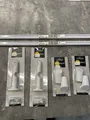 Produktbild: 2m Gardinenstange d=20mm weiß mit Haltern Endkappen in Alu Doppelstangen-Set