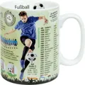 Produktbild: Fußball Henkelbecher Könitz Tasse Jumbo 0,46 l Porzellan