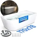 Produktbild: Belvit Badewanne halbfreistehend & freistehend aus Acryl – Eckbadewanne oder oval, Links, Mittig & Rechts, in 180x80 - 170x78 cm, mit Ablaufgarnitur 78 cm x 170 cm x 58 cm