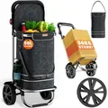 Produktbild: Monzana Einkaufstrolley bis 50kg klappbar 600D Oxford 56 L