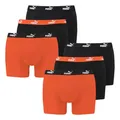 Produktbild: PUMA Herren Unterhosen Shorts Promo Boxer 6er Pack, Farbe:Mehrfarbig, Größe:M, Artikel:-003 orange/Black