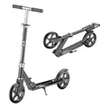 Produktbild: FOXSPORT Klappbarer Roller, Erwachsenen Scooter, Tretroller Kickscooter Cityroller - höhenverstellbar, 200mm Räder (Schwarz)