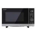 Produktbild: Sharp YC-PS204AE-S Mikrowelle silber 20 L 700 W Abtaufunktion Kindersicherung