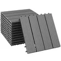 Produktbild: Set Terrassenfliesen Tegulas, WPC in Holzoptik Terrassenfliesen grau B-Ware