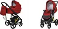 Produktbild: BabyLux® UZO | 2in1 Kinderwagen Set | Chili | Kombikinderwagen | Kinderwagenset | Buggy + Babywa