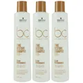 Produktbild: Schwarzkopf Bonacure Time Restore 3 x 250 ml Haarshampoo Set