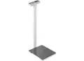 Produktbild: KERN Personenwaage MPL 200K-1P, BMI-Funktion, Wägebereich bis 250 kg, Glaswägeplatte, Stativ, AUTO-OFF-Funktion, Einheitenumschaltung, B 350 x T 350 x H 960 mm, schwarz/weiß