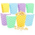 Produktbild: com-four® 32x Popcorn-Tüten - Papiertüten für Picknick, Geburtstage, Hochzeit oder als kleines Osternest - Snacktasche für Süßigkeiten und Candybar - Partytüten (32 Stück - bunt)