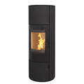 Produktbild: Speicherofen München XL Stahl schwarz Kaminofen 7kw Holzofen Schwedenofen