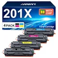 Produktbild: 201X 201A CF400X (mit Chip) Kompatibel für HP 201X Toner 201A für M277dw Color LaserJet Pro MFP M277dw Toner HP Color LaserJet Pro M252dw M252n M274n CF400A CF402X (Schwarz Cyan Gelb Magenta)