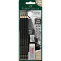 Produktbild: FABER-CASTELL Pitt Graphite Bleistift-Set 2B schwarz, 1 Set
