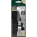 Produktbild: FABER-CASTELL Pitt Graphite Bleistift-Set 2B schwarz, 1 Set