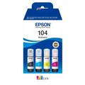 Produktbild: Epson Original Tinten-Multipack BK/C/M/Y EcoTank 104 - C13T00P640 12000 Seiten