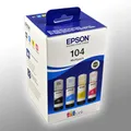 Produktbild: 4 Epson Nachfülltinten C13T00P640 104 Multipack KCMY