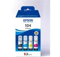 Produktbild: Epson Epson 104 EcoTank Multipack Nachfülltinte 4-farbig Nachfülltinte (für Epson, x, Einfache Handhabung und hohe Reichweite)