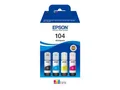 Produktbild: Epson EcoTank 104 - 4-Pack (Yellow Cyan Magenta Black) Ink