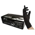 Produktbild: NITRAS BLACK SCORPION 8220, Einmalhandschuh aus Latex, schwarz L 100 St.