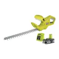 Produktbild: RYOBI 18V ONE+ Akku-Heckenschere RY18HT40A-115 (Messerlänge 40cm, Schnittstärke 16mm, diamantgeschliffene Klingen, inkl. 1x Messerschutzhülle, 1x 1,5Ah Akku & Ladegerät)