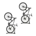 Produktbild: Set 2x Fahrradständer freistehend vertikal horizontal verstellbar ME89 schwarz