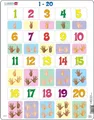 Produktbild: Puzzle - Zahlen 1-20 (2021) | Puzzle | Larsen | EAN 7023852121986