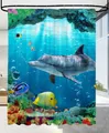 Produktbild: Sanilo Duschvorhang Delphin Korallen 180 x 200 cm, 100% wasserdicht, Anti-Schimmel-Effekt, hochwertige Qualität