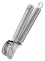Produktbild: RÖSLE Knoblauchpresse CLEAR, Länge 20 cm, ausklappbarer Sieb, Edelstahl 18/10, Öse zum Aufhängen, Spülmaschinengeeignet
