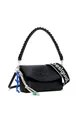 Produktbild: Desigual Schultertasche Umhängetasche Half Logo Trokel Shoulder Bag Black schwarz