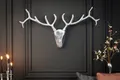Produktbild: riess-ambiente Wanddekoobjekt VEADO 100 cm silber Aluminium - modern, Hirschoptik, Deko-Geweih, einzigartige Wandskulptur, Statement-Piece, Wohnzimmer, Design-Look