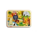 Produktbild: Janod Chunky-Puzzle aus Holz, Zootiere, 7 Teile, Entwicklung der Feinmotorik und