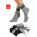 Produktbild: Sportsocken H.I.S, Herren, Gr. 35-38, 2x schwarz, 2x grau meliert, 2x weiß, Baumwollmischung, unifarben, elastisch, Socken Sportsocken, klassische Tennissocken mit Streifen