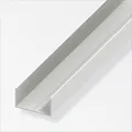 Produktbild: alfer Rechteck-U 1 m, 19.5 x 35.5 x 1.5 mm PVC (Kunststoff) glatt weiss