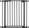 Produktbild: Hauck Türschutzgitter Clear Step Autoclose 2, Black, auch als Treppenschutzgitter verwendbar, 75-80, flacher Durchgang