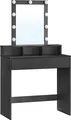 Produktbild: Kosmetische Frisierkommode Velisa 145 cm schwarz