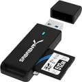 Produktbild: SABRENT SD, Micro SD Kartenleser, USB 3.2 gen 1 Kartenleser, 5Gbps High Speed Externe Kartenlesegeräte OTG Adapter unterstützt MMC/TF/SDXC/SDHC/Micro SDHC/Micro SDXC, für PC, usw (CR-T2MS)