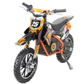 Produktbild: Actionbikes Motors Kinder-Crossbike Gepard, Elektro-Kindermotorrad, 500 Watt, bis 24 km/h, verstärkte Gabel, ab 8 J. (Orange)