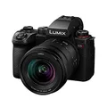 Produktbild: Panasonic LUMIX DC-S5 II Spiegelloses Vollformatkamera mit 20–60 mm F3,5–5,6 Objektiv, 4K 60p und 6K 30p, Flip-Screen, WLAN, Hybrid-Phasen-AF, Active IS, Schwarz