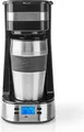 Produktbild: Nedis KACM300FBK, Filterkaffeemaschine, 0,42 l, Gemahlener Kaffee, 700 W, Schwarz, Silber