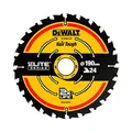 Produktbild: Dewalt Elite Kreissägeblatt DT10304 (Sägeblatt-ø 190/30 mm, Schnittbreite: 1,65 mm, 24 Zähne, Zahngeometrie: WZ, Zahnwinkel: 18°, ultra-scharfe Hartmetall-Zähne, mit Nail Tough, für Universal-Einsatz)