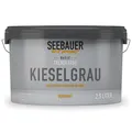 Produktbild: SEEBAUER diy Trendfarbe Hellgrau 2,5L (No. T03 Kieselgrau) für den Innenbereich - Edelmatte Wandfarbe Grau - Hochdeckende Innenfarbe in Profi-Qualität