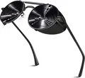 Produktbild: Sunier Sonnenbrille Herren - Polarisiert UV400 Retro Steampunk Metall Rund