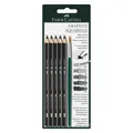 Produktbild: Faber-Castell Bleistift Graphite Aquarelle 5er-Set mit Pinsel (3.30 mm, 6x) (117897)
